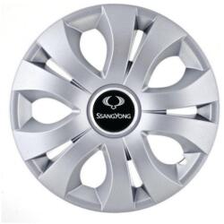 AutoHelix MSA Set 4 Capace Roti, potrivite jantelor de R17, Compatibil Cu SsangYoung, model top crom (14764)