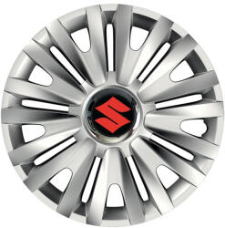 AutoHelix MSA Set 4 capace roti Cu Inel Cromat Royal R14 Compatibil Cu Suzuki (8081)