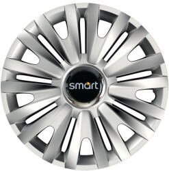 AutoHelix MSA Set 4 capace roti Cu Inel Cromat Royal R14 Compatibil Cu Smart (8072)