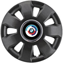 AutoHelix MSA Set 4 Capace Roti potrivite jantelor de 16 inch, pentru Bmw Nou model Ares Negru (17934)