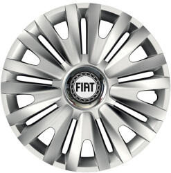 AutoHelix MSA Set 4 capace roti Cu Inel Cromat Royal R14 Compatibil Cu Fiat (8015)