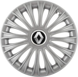 AutoHelix MSA Set 4 capace roti 16 inchi (R16) Dino Gri, Compatibile cu Renault (4855)
