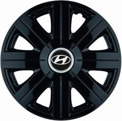 AutoHelix MSA Set 4 Capace Roti, potrivite jantelor de R14, pentru Hyundai, model Cosmos Negru (13541)