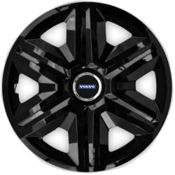 AutoHelix MSA Set 4 capace roti hubcaps fast black R15 Compatibil Cu Volvo (6956)