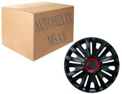 AutoHelix MSA Set capace roti 15` negre cu inel rosu royal (1164)