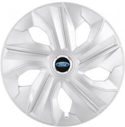 AutoHelix MSA Set 4 Capace Roti, potrivite jantelor de R16, pentru Ford, model luna cromat (17078)