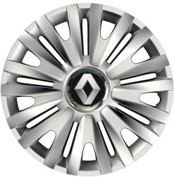 AutoHelix MSA Set 4 capace roti Cu Inel Cromat Royal R15 Compatibil Cu Renault (8061)