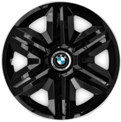 AutoHelix MSA Set 4 capace roti Hubcaps fast black R15 Compatibil Cu BMW (6877)