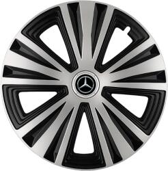 AutoHelix MSA Set 4 capace roti Glory Gri-Negru R14, Compatibil Cu Mercedes Benz (2516)