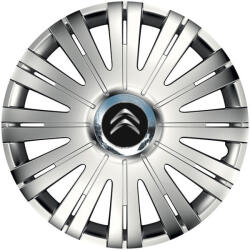 AutoHelix MSA Set 4 Capace Roti potrivite jantelor de 15 inch, pentru Citroen, model Active Crom (17772)