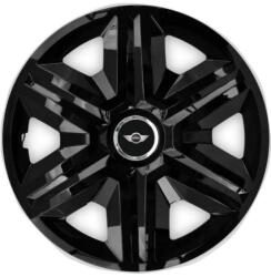 AutoHelix MSA Set 4 capace roti hubcaps fast black R15 Compatibil Cu Mini Cooper (6920)