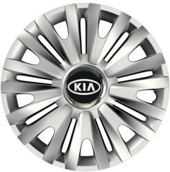 AutoHelix MSA Set 4 capace roti Cu Inel Cromat Royal R15 Compatibil Cu Kia (8028)