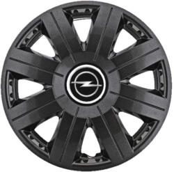 AutoHelix MSA Set 4 Capace Roti 15 inchi (R15) Cosmos Negru, Compatibile cu Opel (3842)