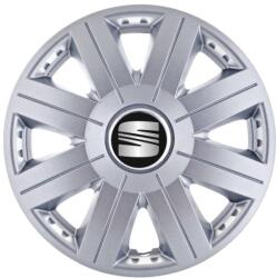 AutoHelix MSA Set 4 capace roti 14 inchi (R14) Cosmos Gri, Compatibil Cu Seat (4782)