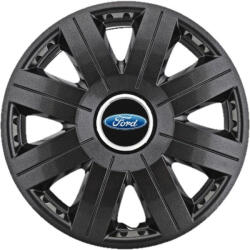 AutoHelix MSA Set 4 capace roti Cosmos Negru R15, pentru gama auto Ford (3830)