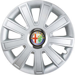 AutoHelix MSA Set 4 Capace Roti, potrivite jantelor de R16, pentru Alfa Romeo, model flash cromat (12986)