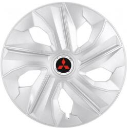 AutoHelix MSA Set 4 Capace Roti, potrivite jantelor de R16, pentru Mitsubishi, model luna cromat (17330)