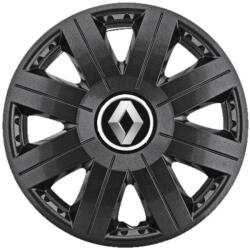 AutoHelix MSA Set 4 Capace Roti 15 inchi (R15) Cosmos Negru, Compatibile cu Renault (3845)