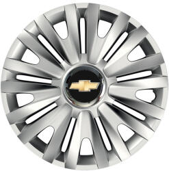 AutoHelix MSA Set 4 capace roti Cu Inel Cromat Royal R16 Compatibil Cu Chevrolet (8005)