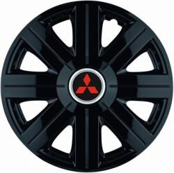 AutoHelix MSA Set 4 Capace Roti, potrivite jantelor de R14, pentru Mitsubishi, model Cosmos Negru (13560)