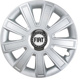 AutoHelix MSA Set 4 Capace Roti, potrivite jantelor de R16, pentru Fiat, model flash cromat (13008)