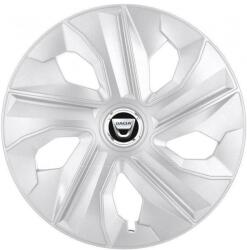 AutoHelix MSA Set 4 Capace Roti, potrivite jantelor de R16, pentru Dacia, model luna cromat (17009)
