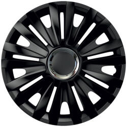 AutoHelix MSA Set capace roti 16` Negre Cu Inel Cromat royal (00000747-1167)