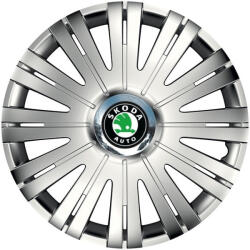 AutoHelix MSA Set 4 Capace Roti potrivite jantelor de 15 inch, pentru Skoda, model Active Crom (17902)