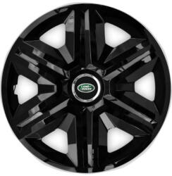 AutoHelix MSA Set 4 capace roti hubcaps fast black R15 Compatibil Cu Land Rover (6911)