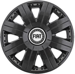 AutoHelix MSA Set 4 capace roti Cosmos Negru R15, pentru gama auto Fiat (3829)