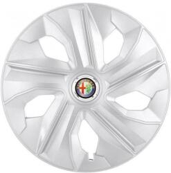 AutoHelix MSA Set 4 Capace Roti, potrivite jantelor de R16, pentru Alfa Romeo, model luna cromat (13819)