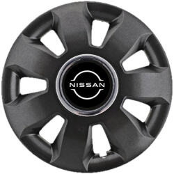 AutoHelix MSA Set 4 Capace Roti potrivite jantelor de 16 inch, pentru Nissan Nou model Ares Black (18790)