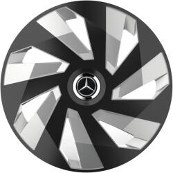 AutoHelix MSA Set 4 Capace Roti, potrivite jantelor de R15, pentru Mercedes-Benz, model vector black and silver (12934)