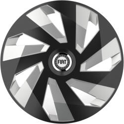 AutoHelix MSA Set 4 Capace Roti, potrivite jantelor de R15, pentru Fiat, model vector black and silver (12907)