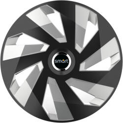 AutoHelix MSA Set 4 Capace Roti, potrivite jantelor de R15, pentru Smart, model vector black and silver (12964)