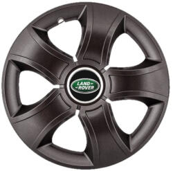 AutoHelix MSA Set 4 Capace Roti 15 inchi (R15) Bis Negru, Compatibile Cu Land Rover (3379)