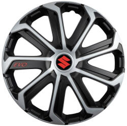 AutoHelix MSA Set 4 Capace Roti Evo Gri-Negru R16, Suzuki (23196)