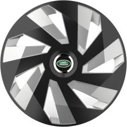 AutoHelix MSA Set 4 Capace Roti, potrivite jantelor de R16, pentru Land Rover, model vector black and silver (12923)