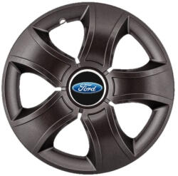 AutoHelix MSA Set 4 Capace Roti 16 inchi (R16) Bis Negru, Compatibile Cu Ford (3301)