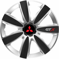 AutoHelix MSA Set 4 Capace Roti GTX Carbon Gri-Negru R15, Pentru Mitsubishi (GTXM58)