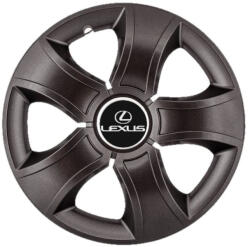 AutoHelix MSA Set 4 Capace Roti 15 inchi (R15) Bis Negru, Compatibile Cu Lexus (3387)