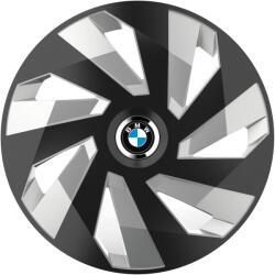 AutoHelix MSA Set 4 Capace Roti, potrivite jantelor de R16, pentru BMW, model vector black and silver (12893)