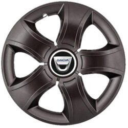 AutoHelix MSA Set 4 Capace Roti 15 inchi (R15) Bis Negru, Compatibile Cu Dacia (3253)