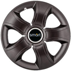 AutoHelix MSA Set 4 Capace Roti 14 inchi (R14) Bis Negru, Compatibile Cu Smart (3425)