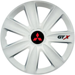 AutoHelix MSA Set 4 Capace Roti GTX Alb R15, Compatibil Cu Mitsubishi (GTXA31)