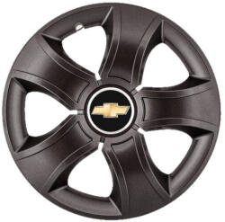 AutoHelix MSA Set 4 Capace Roti 14 inchi (R14) Bis Negru, Compatibile Cu Chevrolet (3202)