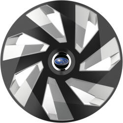 AutoHelix MSA Set 4 Capace Roti, potrivite jantelor de R15, pentru Subaru, model vector black and silver (12970)