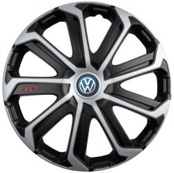 AutoHelix MSA Set 4 Capace Roti Evo Gri-Negru R15, pentru Volkswagen (23201)