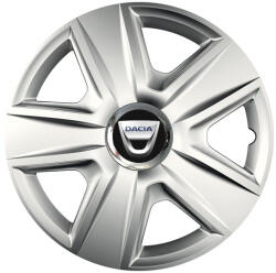 AutoHelix MSA Set 4 capace roti Cu Inel Cromat Esprit R16 Compatibil Cu Dacia (7649)