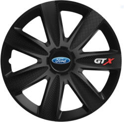 AutoHelix MSA Set 4 Capace Roti GTX Negru Carbon R17, pentru Ford (GTX46)